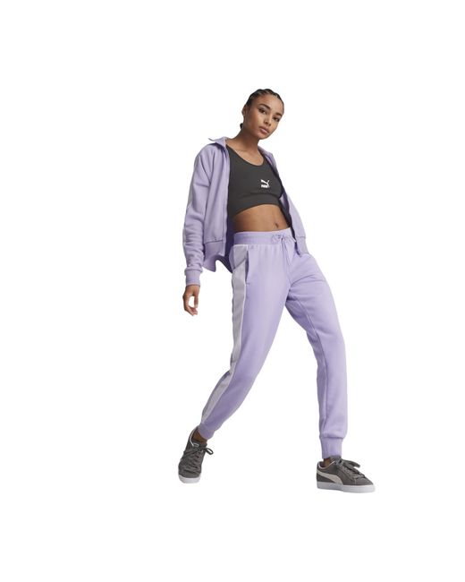 PUMA Purple Iconic T7 Track Pants Sweatpants