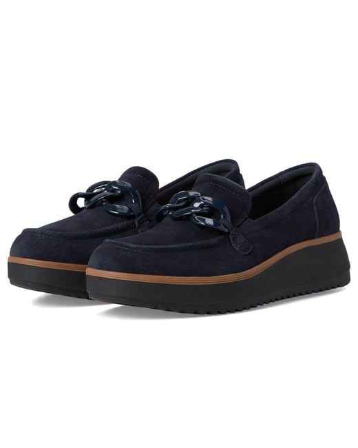 Clarks Blue Zylah May ( Suede) Flat Shoes