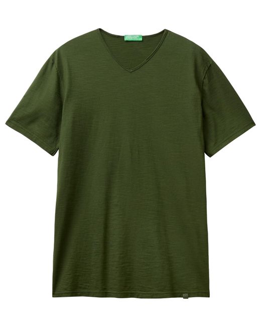 Benetton Green T-shirt 3je1j4264 for men