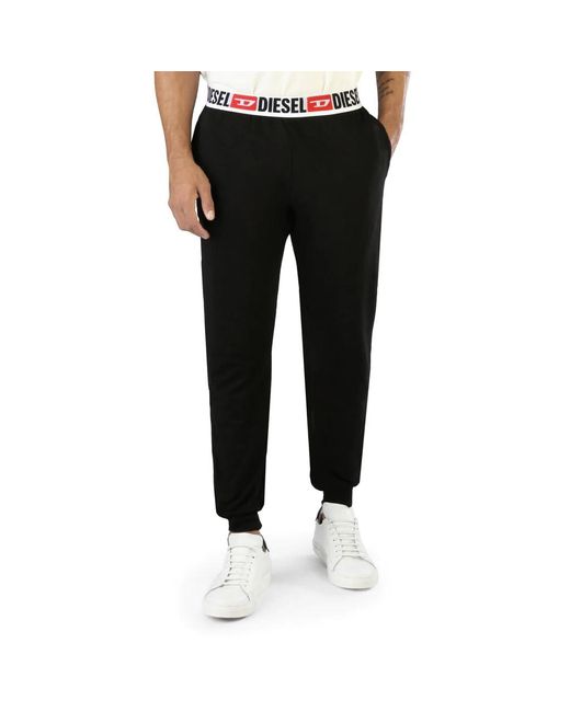 DIESEL Black Umlb-julio Sweatpants for men