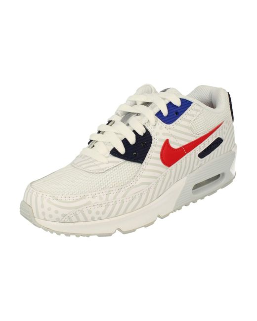 Nike Air Max 90 Gs Running Trainers Cz8650 Sneakers Shoes in White  University Red Midnight na (White) for Men - Save 67% - Lyst