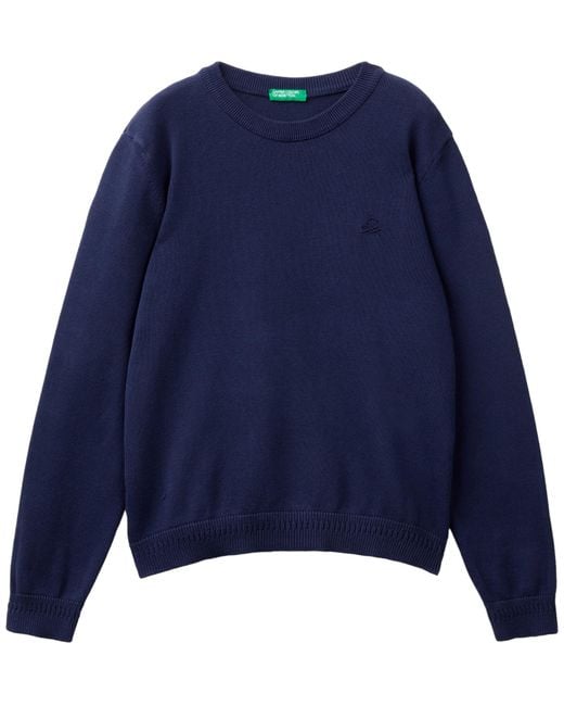 Maglia G/C M/L di Benetton in Blue da Uomo