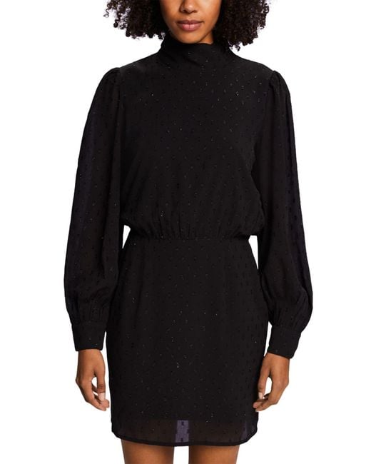 113EE1E310 Vestido Esprit de color Black