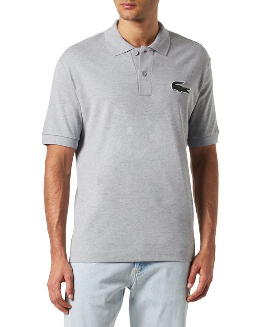 Lacoste Loose Fit Poloshirt in het Gray