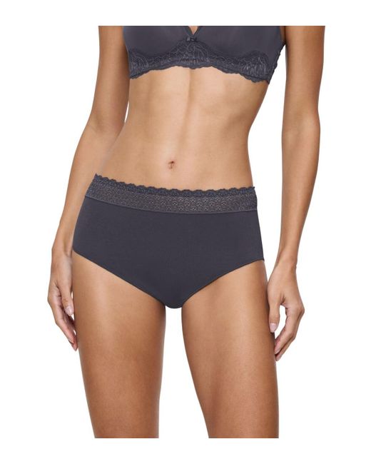 Feel of Modal Midi Ink Gray Triumph de color Blue