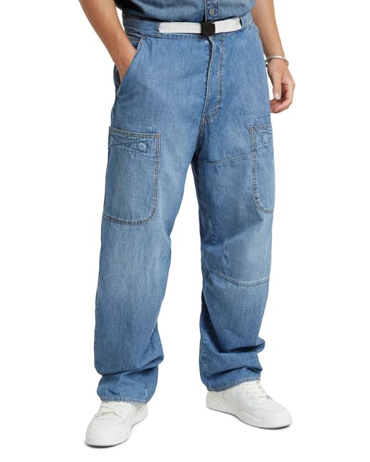 G-Star RAW Blue Travail 3d Relaxed Jeans for men