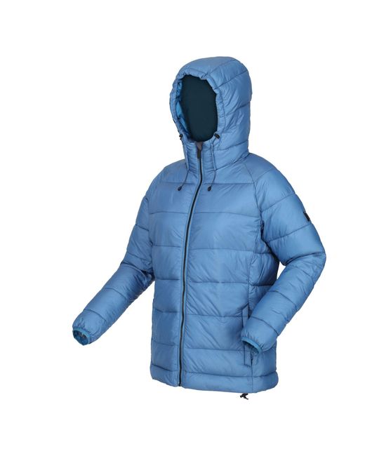 Regatta S Toploft Ii Hooded Puffer Jacket Vallarta Blue Size 18