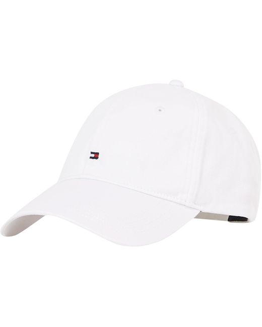 Gorra Mujer Essential Flag Soft de algodón Tommy Hilfiger de color Black