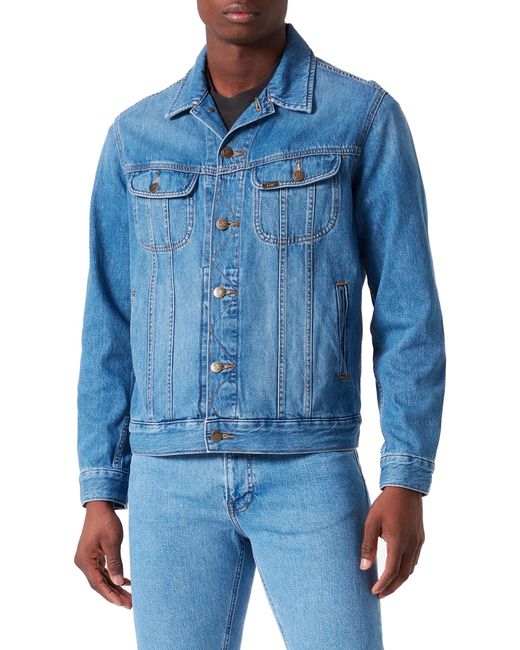 Giacca Rider Denim Jacket di Lee Jeans in Blue da Uomo