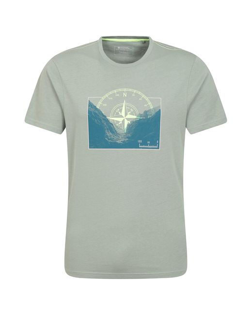 Shirt en Coton Biologique pour - Haut Respirant et léger pour s avec Impression de qualité - Idéal pour Le Printemps Mountain Warehouse pour homme en coloris Green