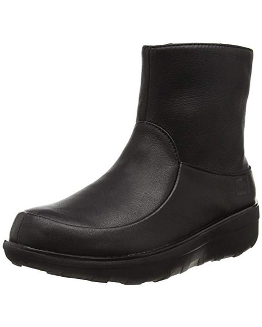 Fitflop Loaff Shorty Zip Boot Women's Boots In Black