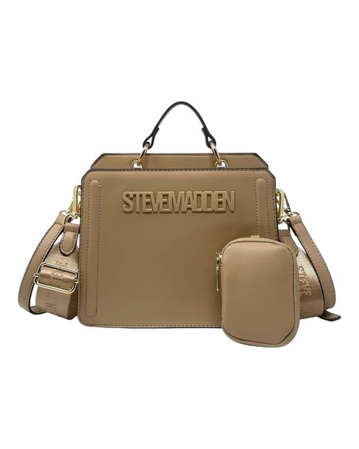 Steve Madden Natural Bevelyn Convertible Crossbody Bag