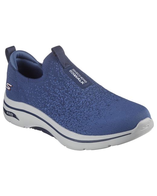 Skechers Blue Go Walk Arch Fit Linear Axis 2.0 Sneaker for men