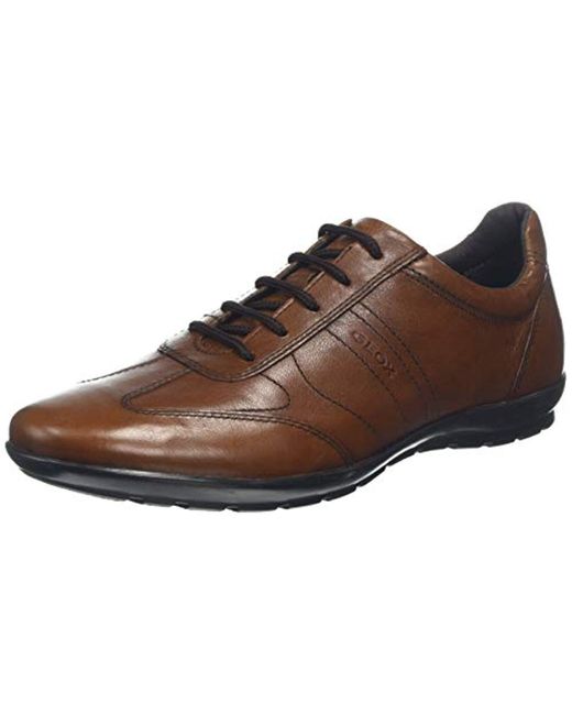 Geox Leather Uomo Symbol B, 's Oxford in Brown for Men | Lyst