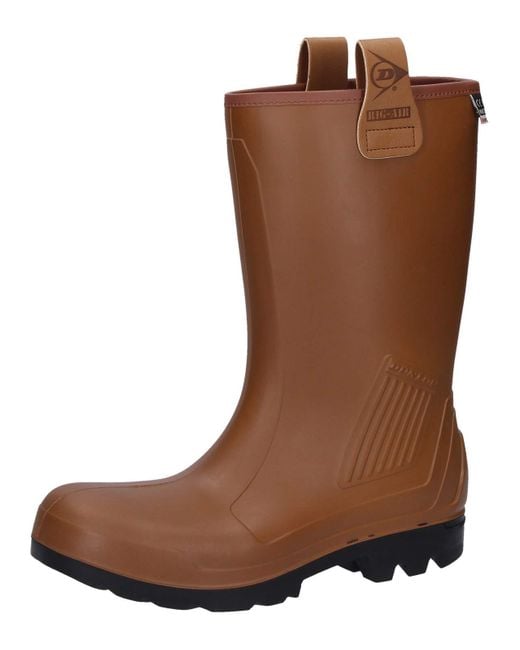 Dunlop Brown Protective Footwear Purofort Rig-Air full safety -Erwachsene Gummistiefel
