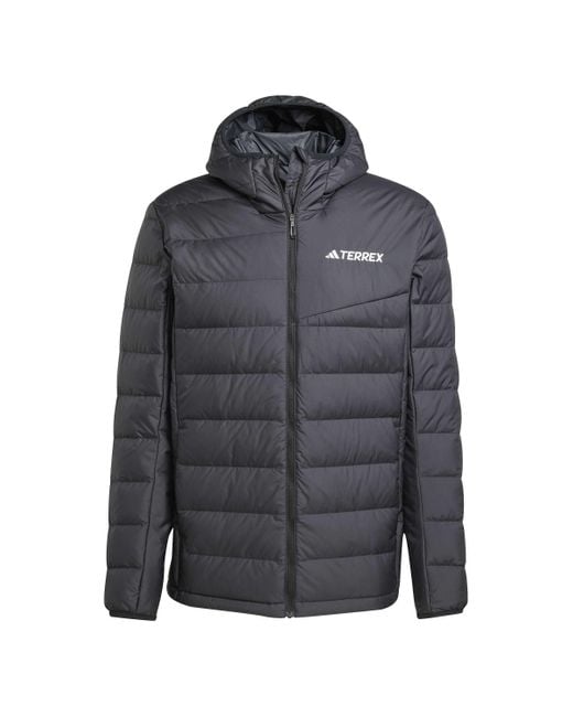 Adidas Terrex Multi Light Down Climawarm Hooded Jacket in het Gray voor heren