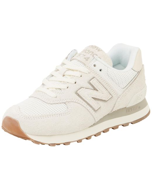 New Balance White S 574 Sneaker