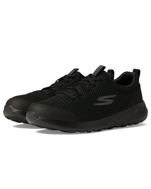 Skechers Black Gowalk Max-athletic Workout Hiking Shoes With Air-cooled Foam Trainers for men