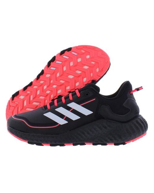 Adidas Red Climawarm Ltd Shoe - Unisex Running, Deep Black/cute Pink/deep Black, 11 Women/9.5 Men
