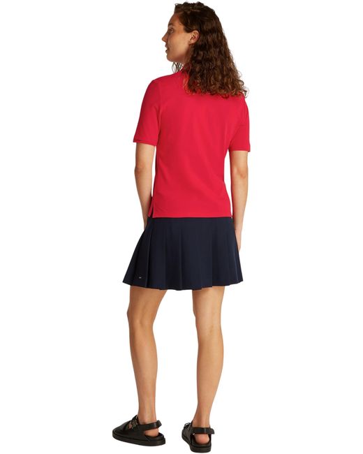 Tommy Hilfiger Red 1985 REG Pique Polo SS WW0WW43224