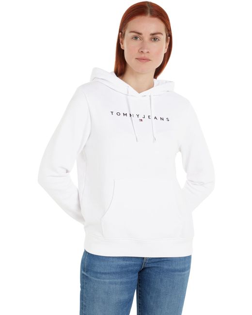 Tommy Hilfiger White 's Regular Fit Hoodie