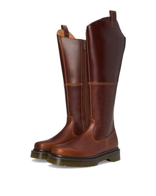 Dr. Martens Brown Amaayah Hi Knee High Boots