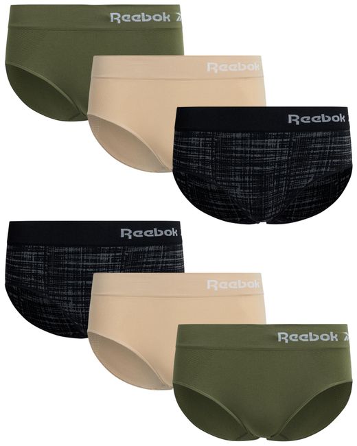 Reebok Black ?s Underwear ? Seamless Hipster Briefs