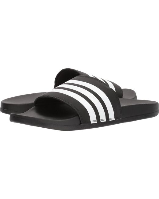 Adilette Comfort Slide Sandal White/Black 1 Adidas pour homme