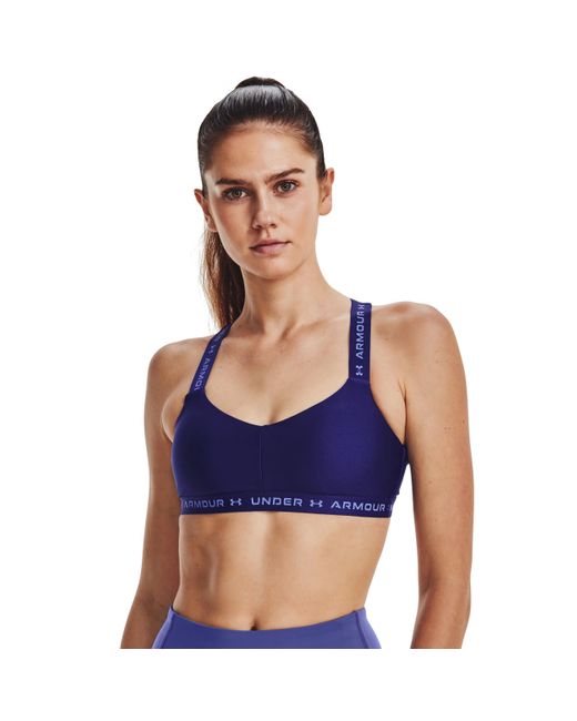 Under Armour S Crossback Low Impact Sports Bra Blue S