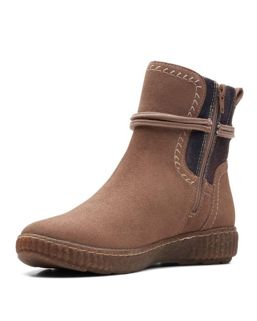 Clarks Brown Caroline Lily Mid Calf Boot