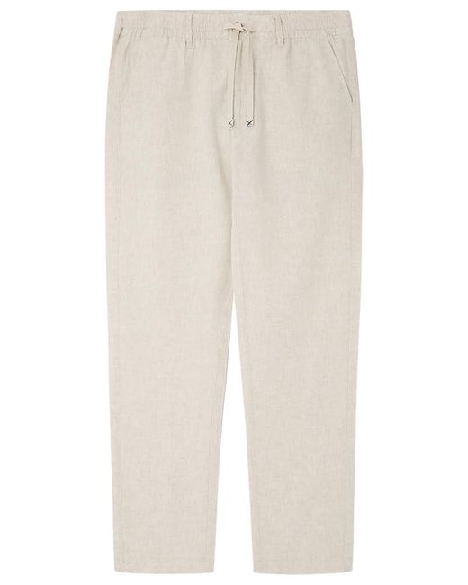 SPRINGFILED Pantalón chino lino Springfield de hombre de color White