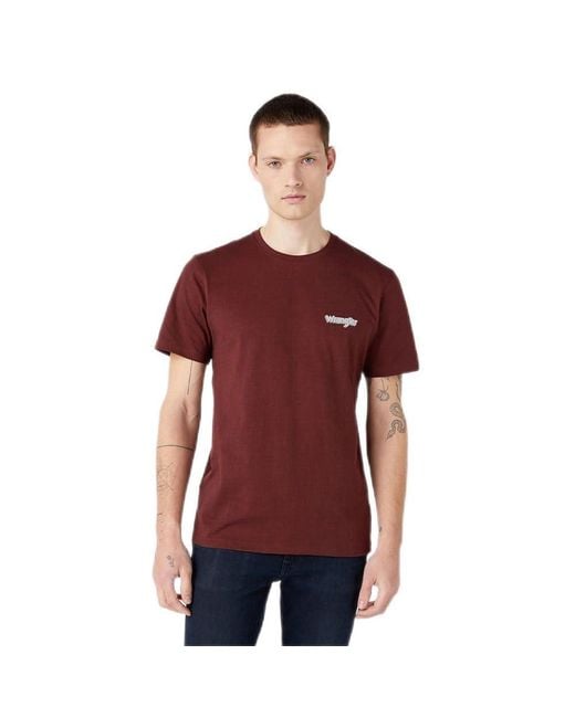 Wrangler Red Graphic Logo Tee T-shirt for men