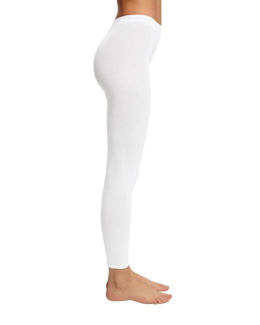 Esprit White Leggings Cotton W Le Baumwolle einfarbig 1 Stück