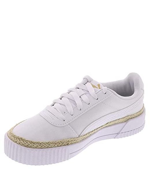 Carina Espadrille CV Chaussures de tennis pour femme PUMA en coloris Blanc  | Lyst