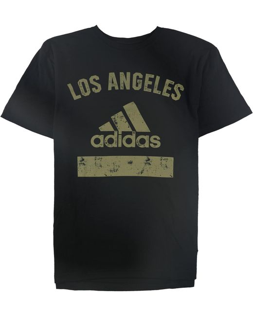 Adidas Black S Los Angeles Graphic T-shirt for men