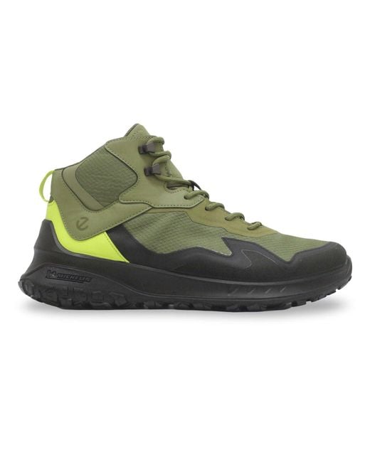 Ecco Green S Ult-trn Textile Synthetic Black Acorn Lime Punch Boots 10 Uk for men