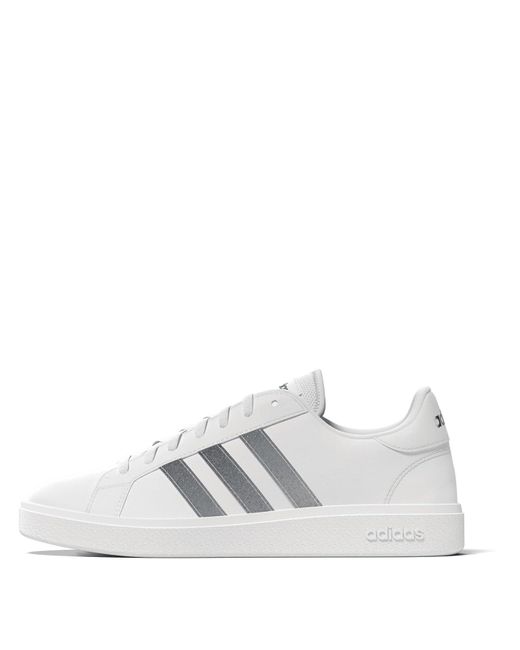 Adidas Grnd Crtbs2.0 S Trainers White/silver Metallic/white 4.5