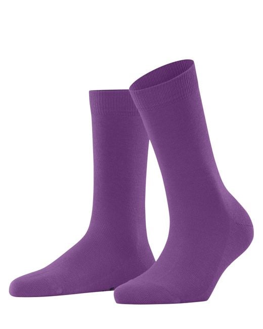 Falke Purple Family W So nachhaltige Baumwolle einfarbig Socken