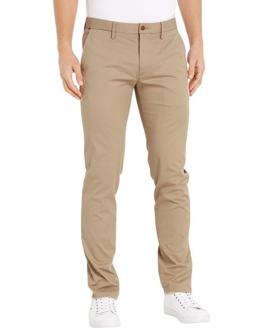 Tommy Hilfiger Natural Bleeker Chino 1985 Pima Cotton Trousers for men