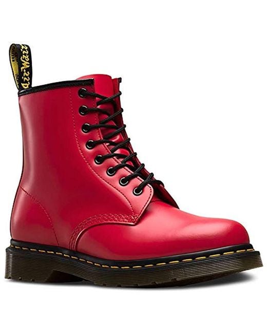 Dr. Martens 1460 Smooth Colour Pop Boots (satchel Red)
