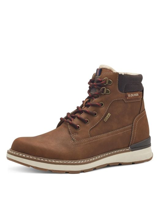 Stiefel zum Schnüren Gefüttert Wasserabweisend in Braun