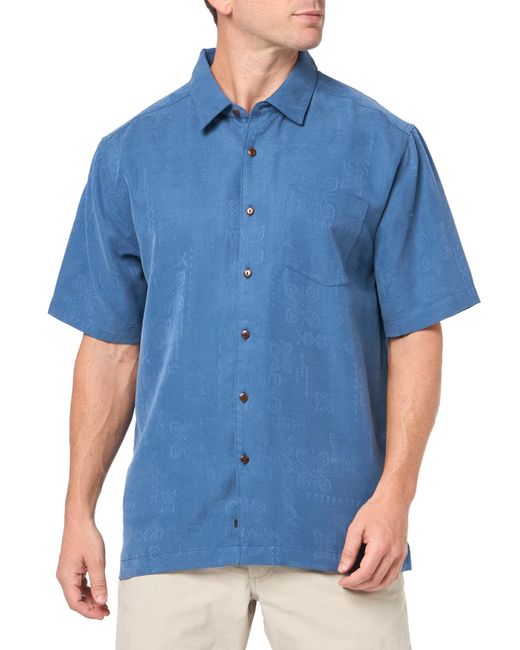 Quiksilver Blue Ele Bay Button Up Woven Top for men