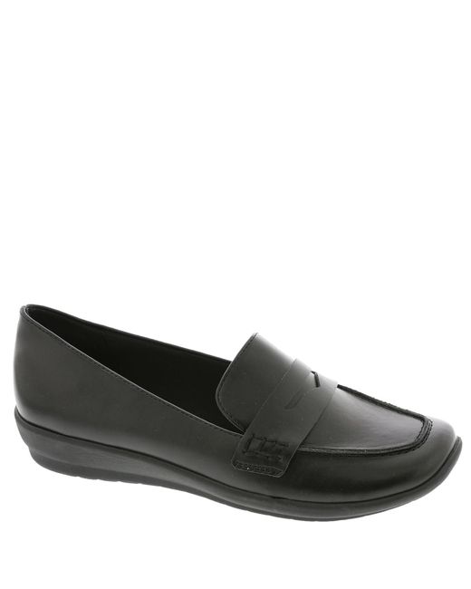 Easy Spirit Black Aerilyn3 Loafer Flat