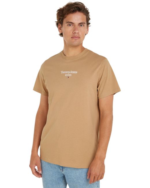 T-shirt iche Corte Uomo Slim Scollo Rotondo di Tommy Hilfiger in Multicolor da Uomo