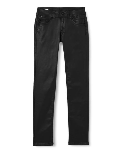 Single Button Slim Low Waist Pepe Jeans de color Black