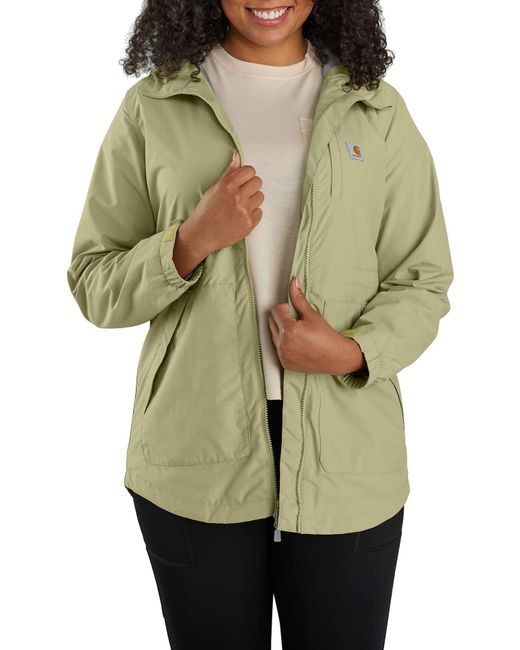 Carhartt Green Plus Size Rain Defender Relaxed Fit Lightweight Coat