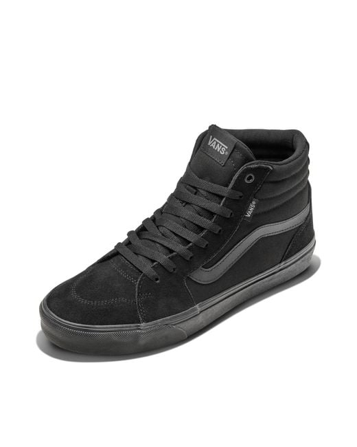 Vans Black Filmore Hi Guard Suede Trainers for men