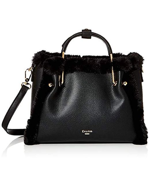 Dune S Dteddy Tote Black black faux fur 27x17x11 Cm w X H X L Lyst UK