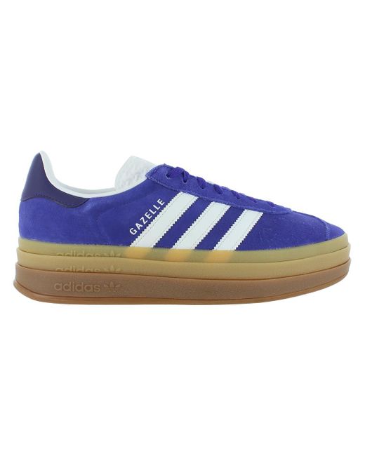 Adidas Blue Wmns Gazelle Bold Sneakers for men