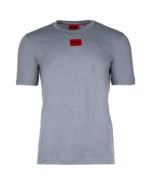 HUGO Gray Diragolino212 T-shirt for men